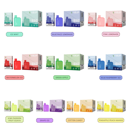 Supbliss Cube 600 TPD Compliant Disposable Vape, 11 Flavors and 4 Nicotine Strengths Available