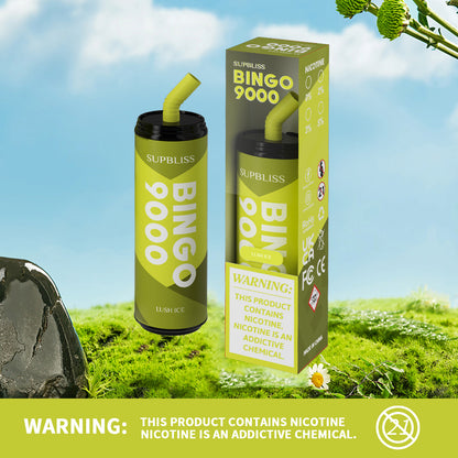 Supbliss Bingo 9000 Disposable Vape, 12 Flavors and 4 Nicotine Strengths Available